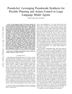 PseudoAct: Leveraging Pseudocode Synthesis for Flexible Planning and Action Control in Large Language Model Agents