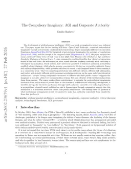 The Compulsory Imaginary: AGI and Corporate Authority