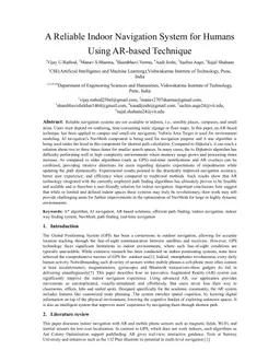 A Reliable Indoor Navigation System for Humans Using AR-based Technique