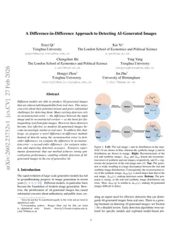 A Difference-in-Difference Approach to Detecting AI-Generated Images
