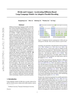 Divide and Conquer: Accelerating Diffusion-Based Large Language Models via Adaptive Parallel Decoding