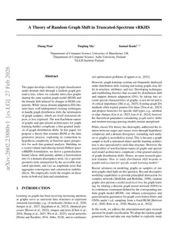 A Theory of Random Graph Shift in Truncated-Spectrum vRKHS