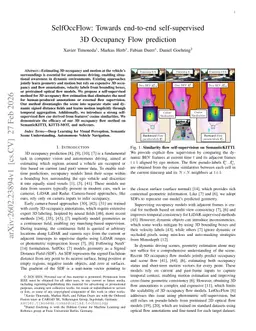 SelfOccFlow: Towards end-to-end self-supervised 3D Occupancy Flow prediction
