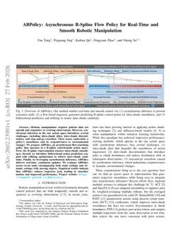 ABPolicy: Asynchronous B-Spline Flow Policy for Real-Time and Smooth Robotic Manipulation
