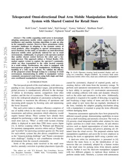 Teleoperated Omni-directional Dual Arm Mobile Manipulation Robotic System with Shared Control for Retail Store
