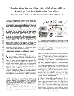 Enhancing Vision-Language Navigation with Multimodal Event Knowledge from Real-World Indoor Tour Videos