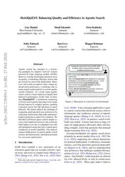 HotelQuEST: Balancing Quality and Efficiency in Agentic Search