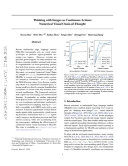 Thinking with Images as Continuous Actions: Numerical Visual Chain-of-Thought