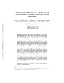 Rethinking the Efficiency and Effectiveness of Reinforcement Learning for Radiology Report Generation