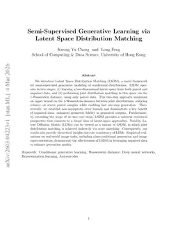 Semi-Supervised Generative Learning via Latent Space Distribution Matching