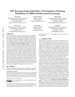 IPD: Boosting Sequential Policy with Imaginary Planning Distillation in Offline Reinforcement Learning