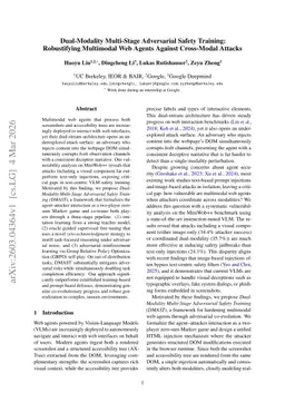 Dual-Modality Multi-Stage Adversarial Safety Training: Robustifying Multimodal Web Agents Against Cross-Modal Attacks