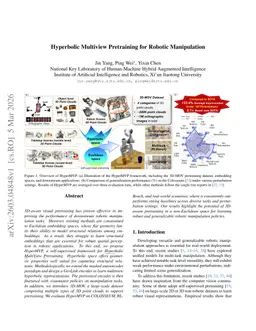 Hyperbolic Multiview Pretraining for Robotic Manipulation
