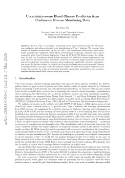 Uncertainty-aware Blood Glucose Prediction from Continuous Glucose Monitoring Data