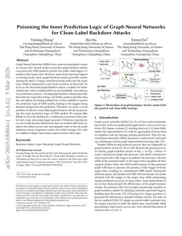 Poisoning the Inner Prediction Logic of Graph Neural Networks for Clean-Label Backdoor Attacks