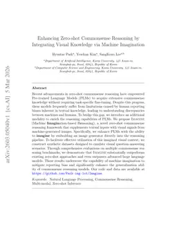 Enhancing Zero-shot Commonsense Reasoning by Integrating Visual Knowledge via Machine Imagination