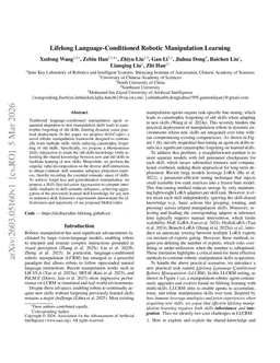 Lifelong Language-Conditioned Robotic Manipulation Learning