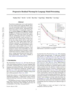 Progressive Residual Warmup for Language Model Pretraining