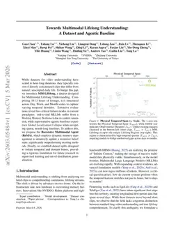 Towards Multimodal Lifelong Understanding: A Dataset and Agentic Baseline