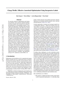 Cheap Thrills: Effective Amortized Optimization Using Inexpensive Labels
