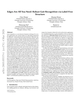 Edges Are All You Need: Robust Gait Recognition via Label-Free Structure