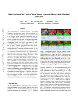 Unlocking ImageNet's Multi-Object Nature: Automated Large-Scale Multilabel Annotation
