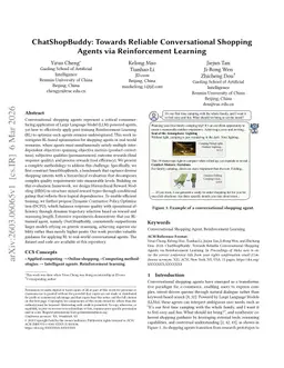 ChatShopBuddy: Towards Reliable Conversational Shopping Agents via Reinforcement Learning