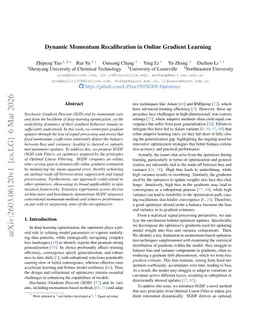 Dynamic Momentum Recalibration in Online Gradient Learning