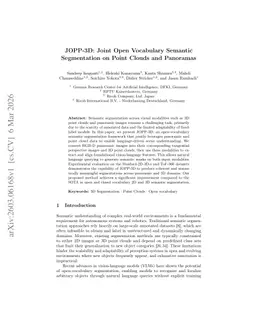 JOPP-3D: Joint Open Vocabulary Semantic Segmentation on Point Clouds and Panoramas