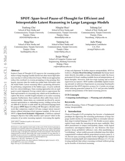 SPOT: Span-level Pause-of-Thought for Efficient and Interpretable Latent Reasoning in Large Language Models
