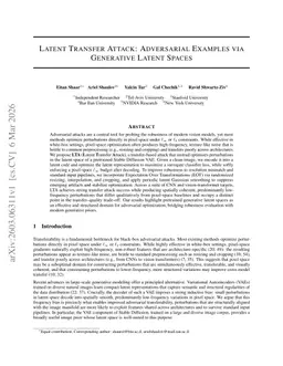 Latent Transfer Attack: Adversarial Examples via Generative Latent Spaces