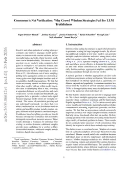 Consensus is Not Verification: Why Crowd Wisdom Strategies Fail for LLM Truthfulness