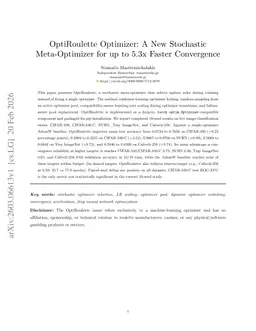OptiRoulette Optimizer: A New Stochastic Meta-Optimizer for up to 5.3x Faster Convergence