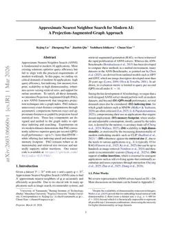Approximate Nearest Neighbor Search for Modern AI: A Projection-Augmented Graph Approach