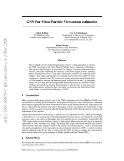 GNN For Muon Particle Momentum estimation