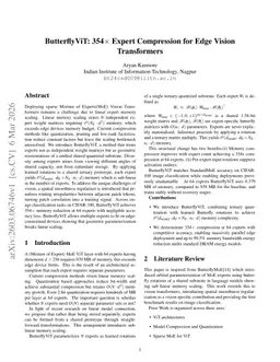ButterflyViT: 354$\times$ Expert Compression for Edge Vision Transformers