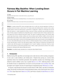 Fairness May Backfire: When Leveling-Down Occurs in Fair Machine Learning