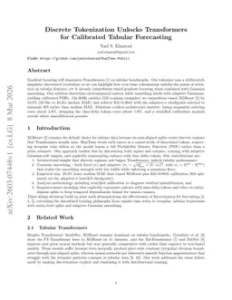 Discrete Tokenization Unlocks Transformers for Calibrated Tabular Forecasting