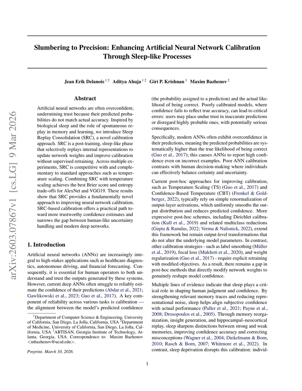 Slumbering to Precision: Enhancing Artificial Neural Network ...