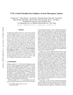 C$^2$FG: Control Classifier-Free Guidance via Score Discrepancy Analysis
