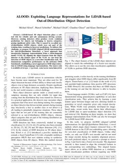 ALOOD: Exploiting Language Representations for LiDAR-based Out-of-Distribution Object Detection