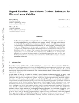 Beyond ReinMax: Low-Variance Gradient Estimators for Discrete Latent Variables
