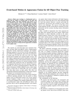 Event-based Motion & Appearance Fusion for 6D Object Pose Tracking