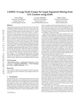 LAMUS: A Large-Scale Corpus for Legal Argument Mining from U.S. Caselaw using LLMs