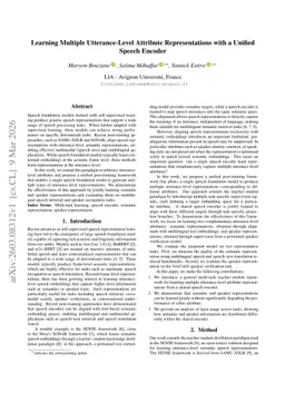 Learning Multiple Utterance-Level Attribute Representations with a Unified Speech Encoder
