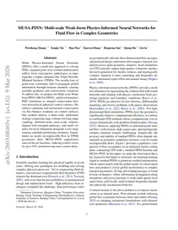 MUSA-PINN: Multi-scale Weak-form Physics-Informed Neural Networks for Fluid Flow in Complex Geometries