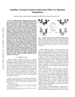 EquiBim: Learning Symmetry-Equivariant Policy for Bimanual Manipulation