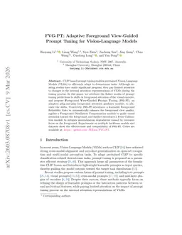 FVG-PT: Adaptive Foreground View-Guided Prompt Tuning for Vision-Language Models
