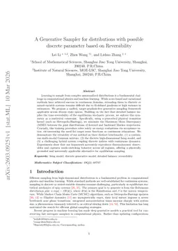 A Generative Sampler for distributions with possible discrete parameter based on Reversibility