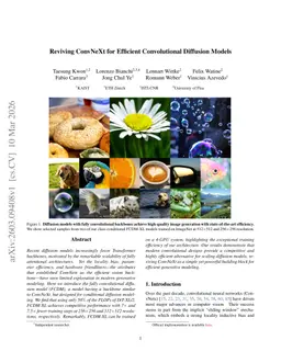 Reviving ConvNeXt for Efficient Convolutional Diffusion Models